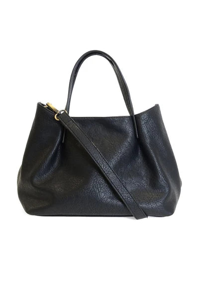NIKI PLEATED SATCHEL CROSSBODY