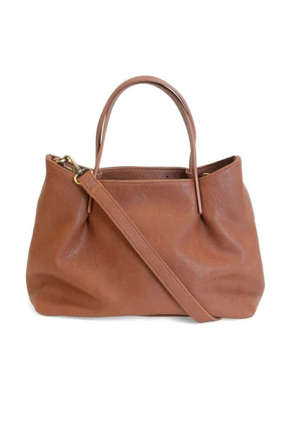 NIKI PLEATED SATCHEL CROSSBODY