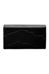 FAUX CROC MARNIE MINI TRI FOLD WALLET