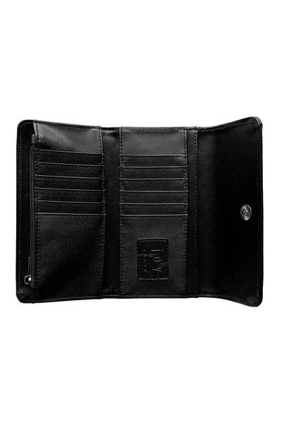 FAUX CROC MARNIE MINI TRI FOLD WALLET