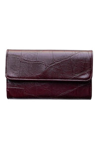 FAUX CROC MARNIE MINI TRI FOLD WALLET