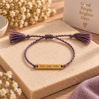 JOY IN A JAR INSPIRATIONAL THREAD BRACELET ADJUSTABLE