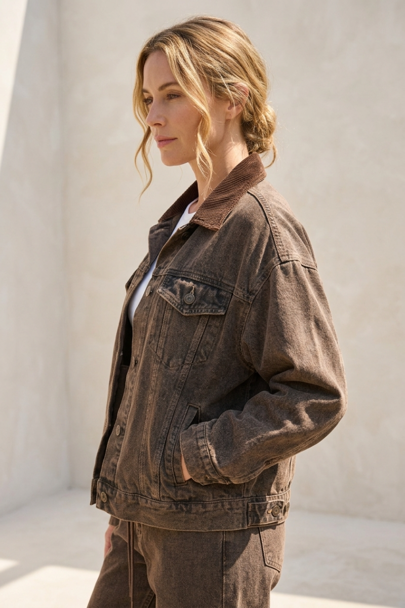 OVERSIZED TRUCKER DENIM JACKET