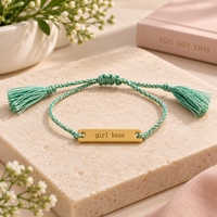 JOY IN A JAR INSPIRATIONAL THREAD BRACELET ADJUSTABLE