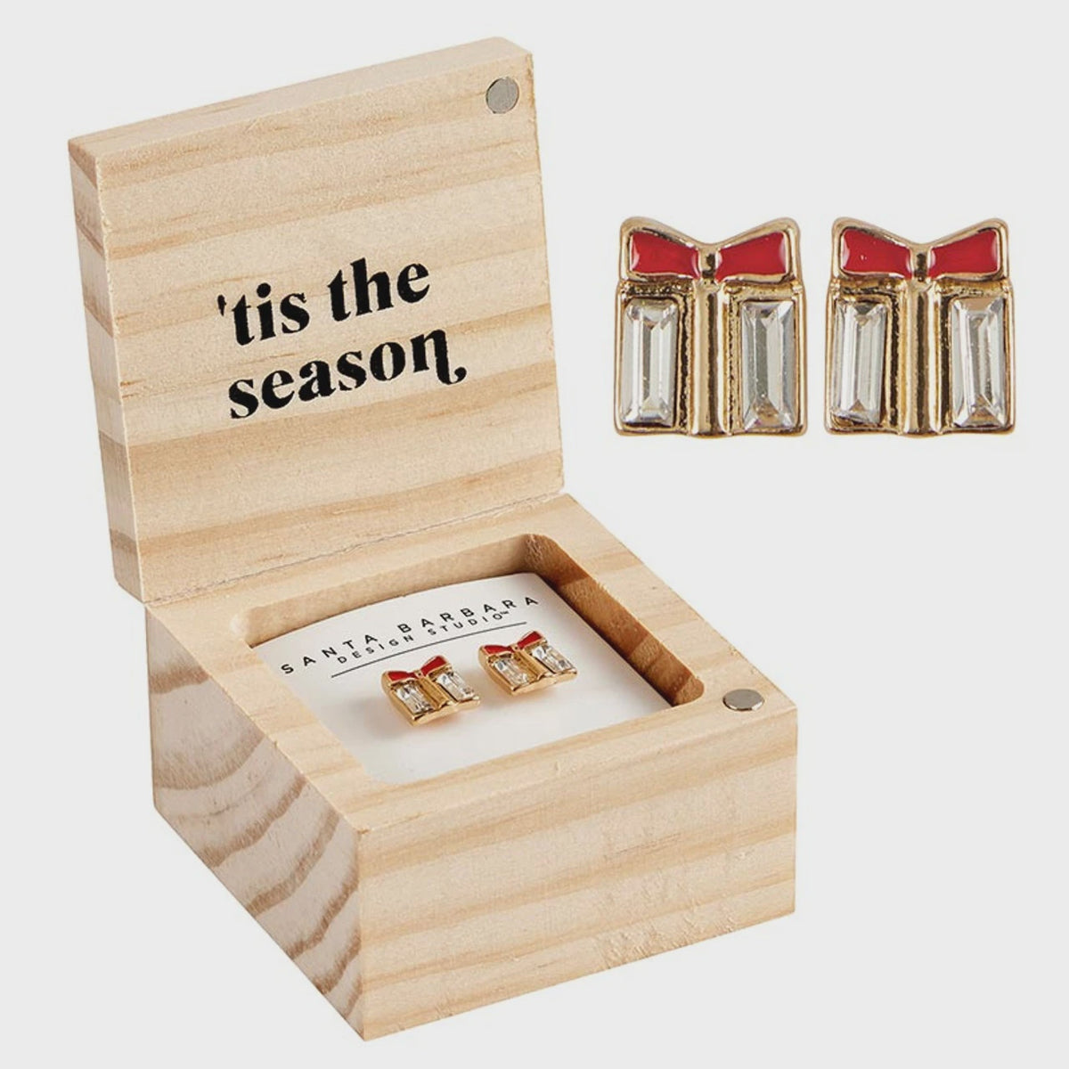 TREASURE BOX EARRINGS - TI'S THE SEASON