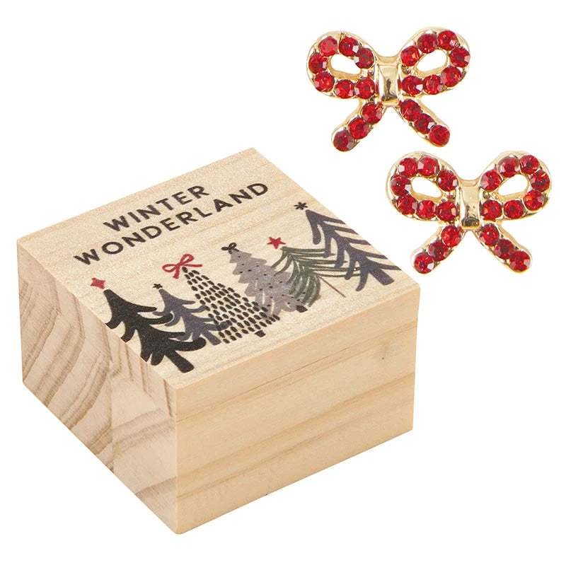 TREASURE BOX EARRINGS - WINTER WONDERLAND