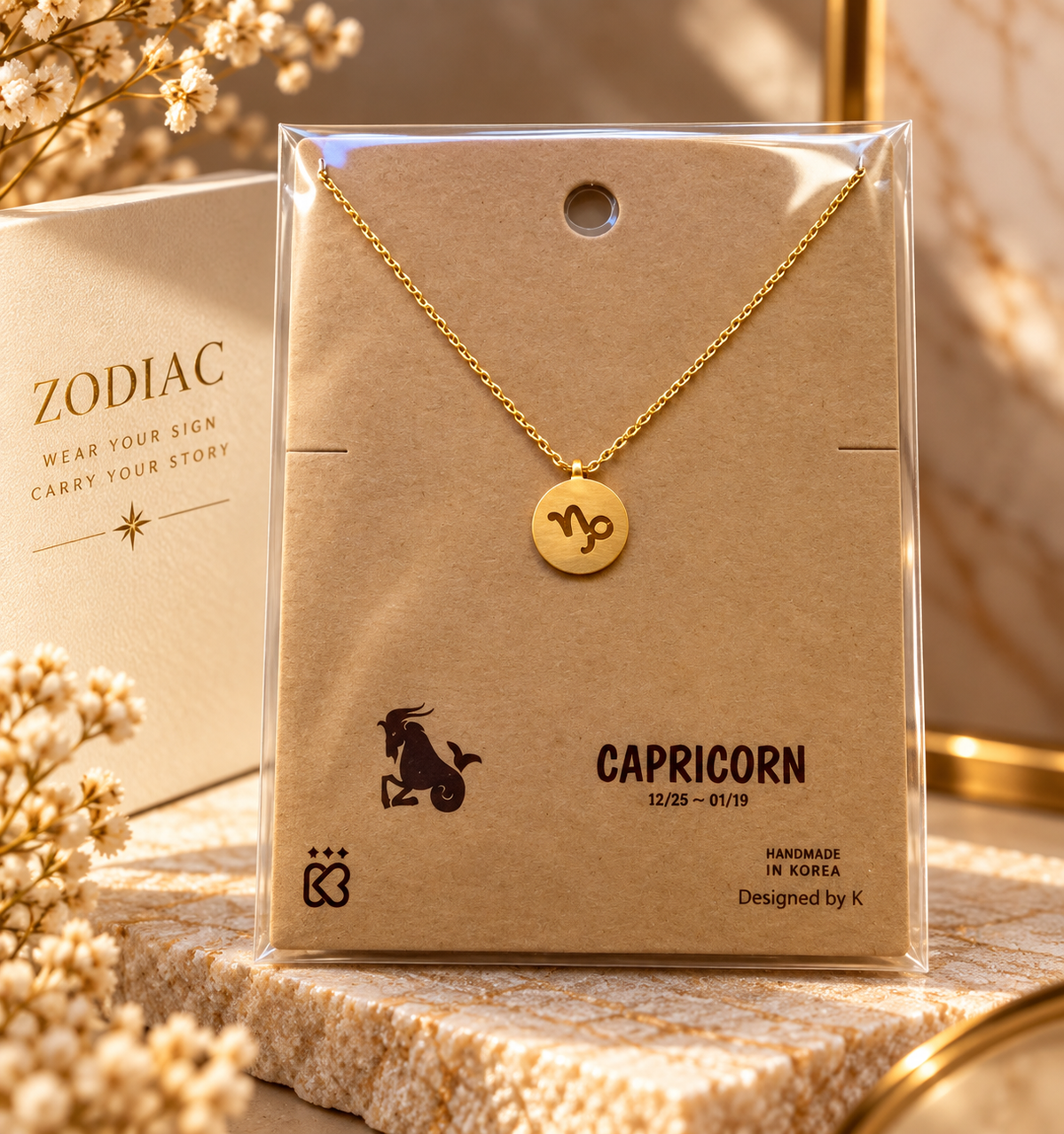 ZODIAC SIGN NECKLACE GOLD
