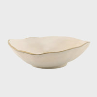 GOLD RIM ALUMINUM BOWL