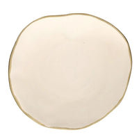 GOLD RIM ALUMINUM BOWL
