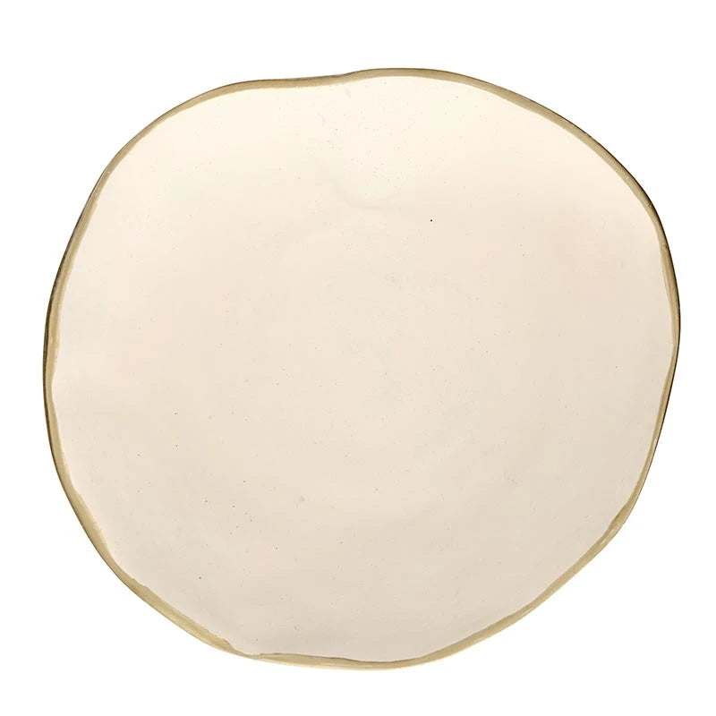GOLD RIM ALUMINUM BOWL