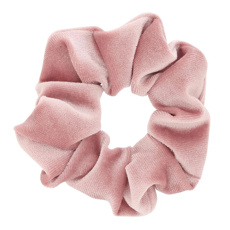 LARGE VELVET SCRUNCHIE - PINK