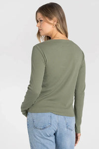 THREAD & SUPPLY JESS CREW NECKLINE RELAXED BASIC TOP