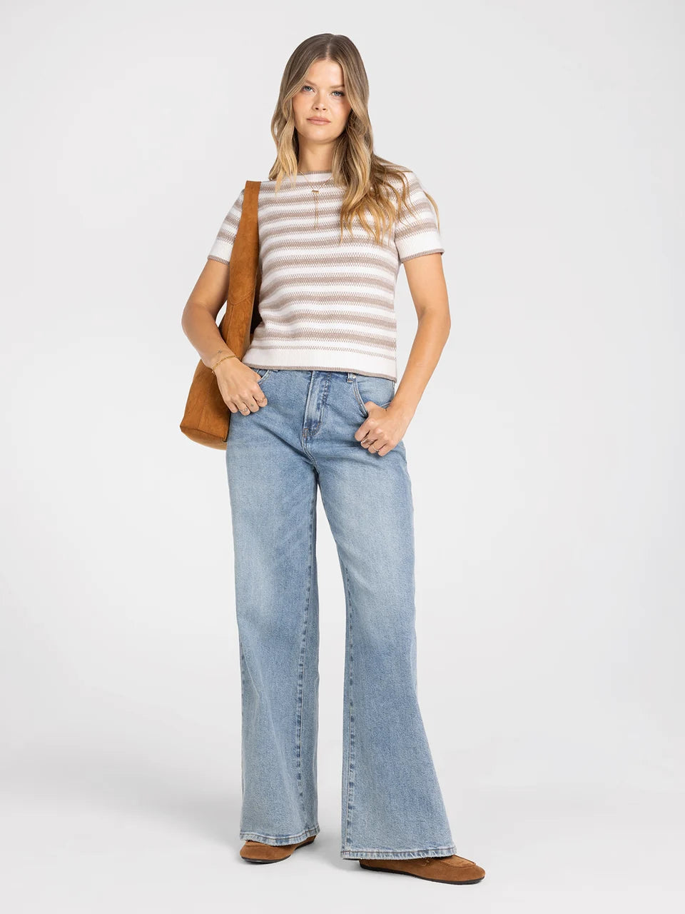 THREAD AND SUPPLY WELLES STRIP SWEATER