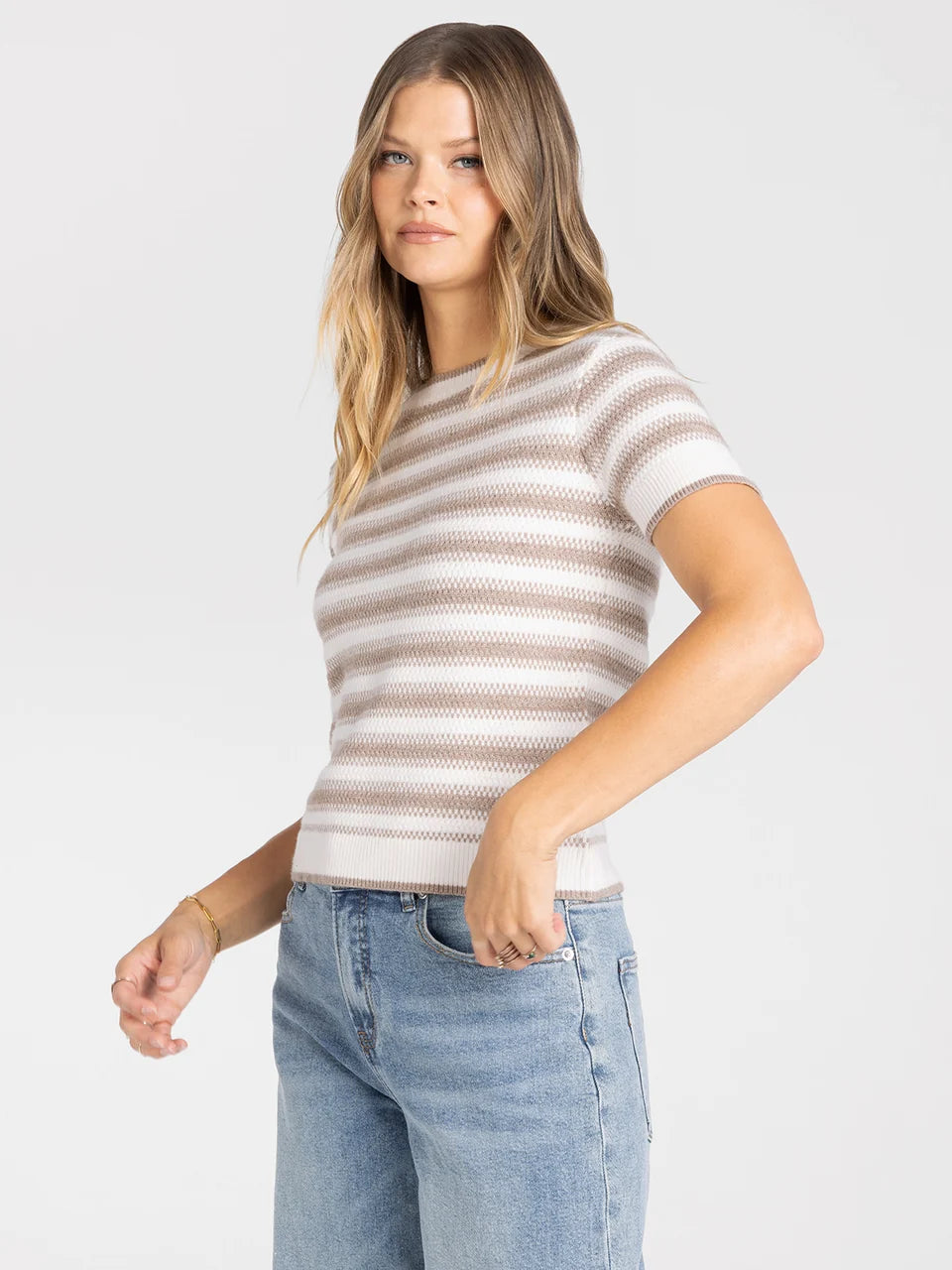 THREAD AND SUPPLY WELLES STRIP SWEATER