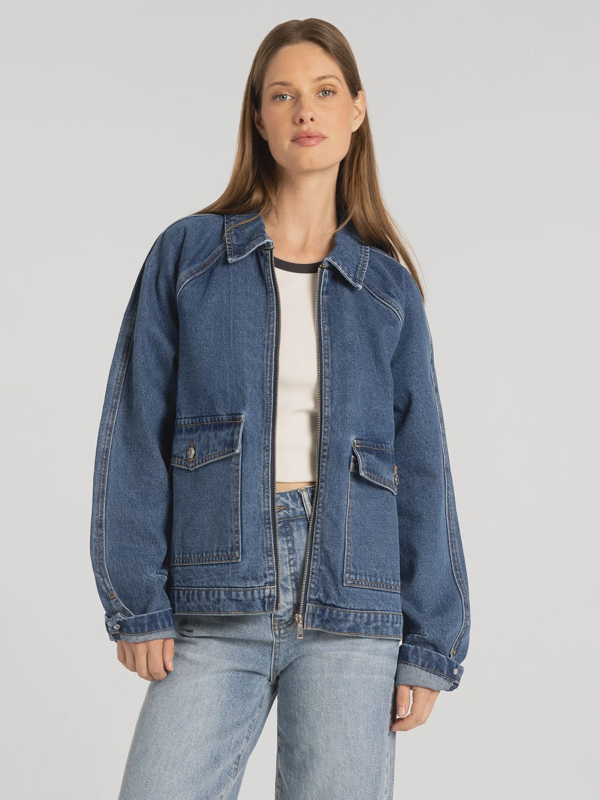 THREAD & SUPPLY SADDLE BARN DENIM JACKET