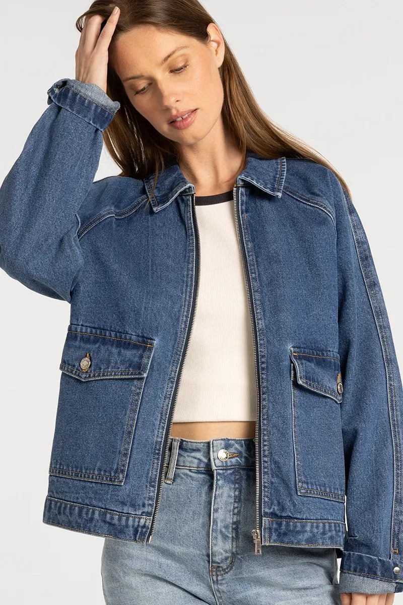 THREAD & SUPPLY SADDLE BARN DENIM JACKET