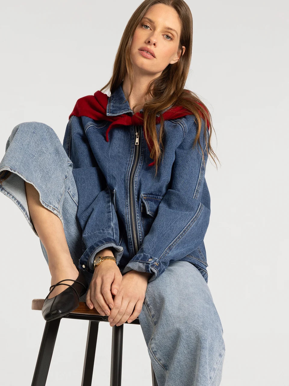 THREAD & SUPPLY SADDLE BARN DENIM JACKET