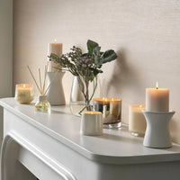 ILLUME WINTER WHITE BALTIC GLASS CANDLE 13oz