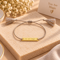 JOY IN A JAR INSPIRATIONAL THREAD BRACELET ADJUSTABLE