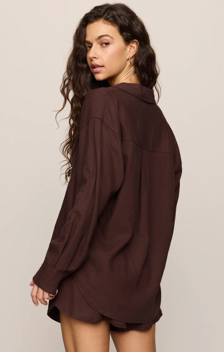 ALFIE LINEN BUTTON UP SHIRT