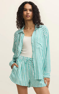 THE PERFECT LINEN STRIPED TOP