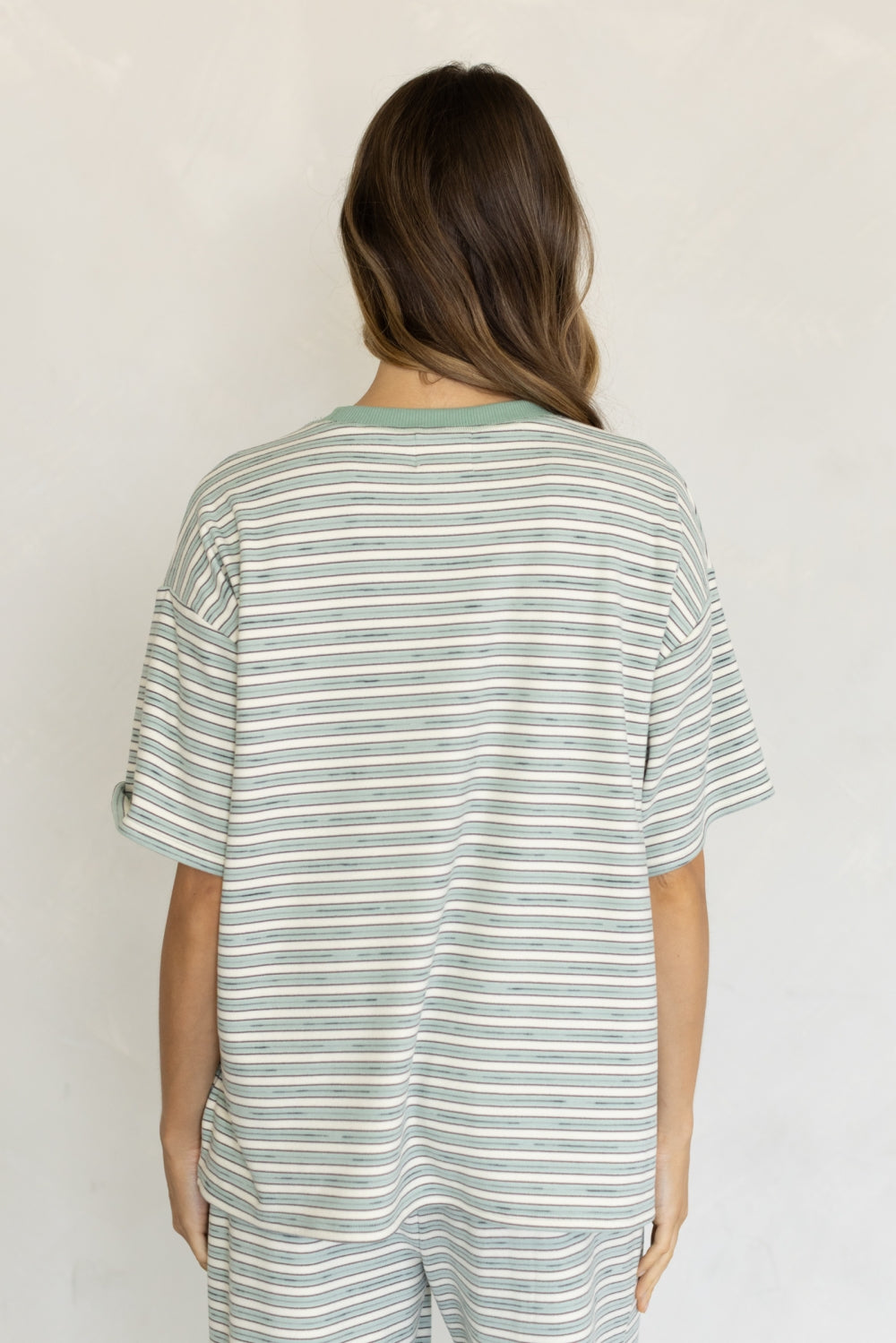 MORGAN STRIPED BOXY FIT OVERSIZED TEE
