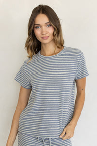 OAKLYN RELAXED BRUSH STRIPE TEE