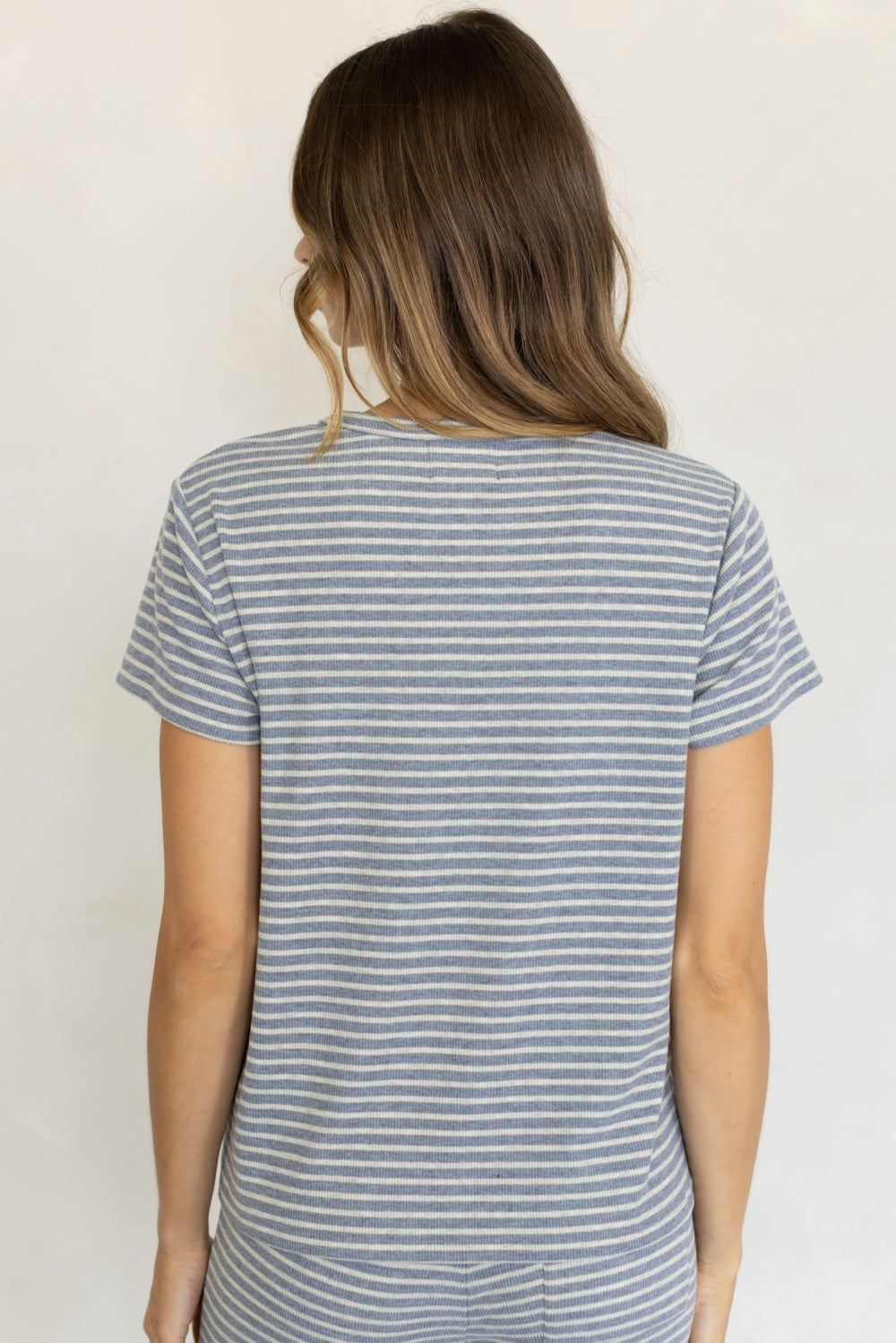 OAKLYN RELAXED BRUSH STRIPE TEE