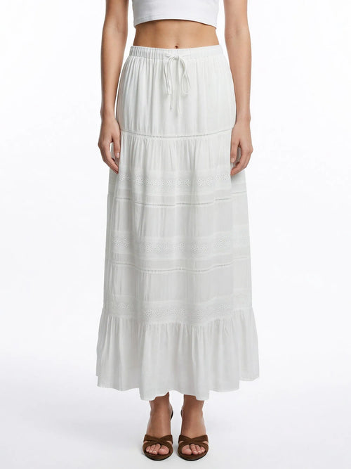 BOHO BREEZE TIERED MAXI SKIRT