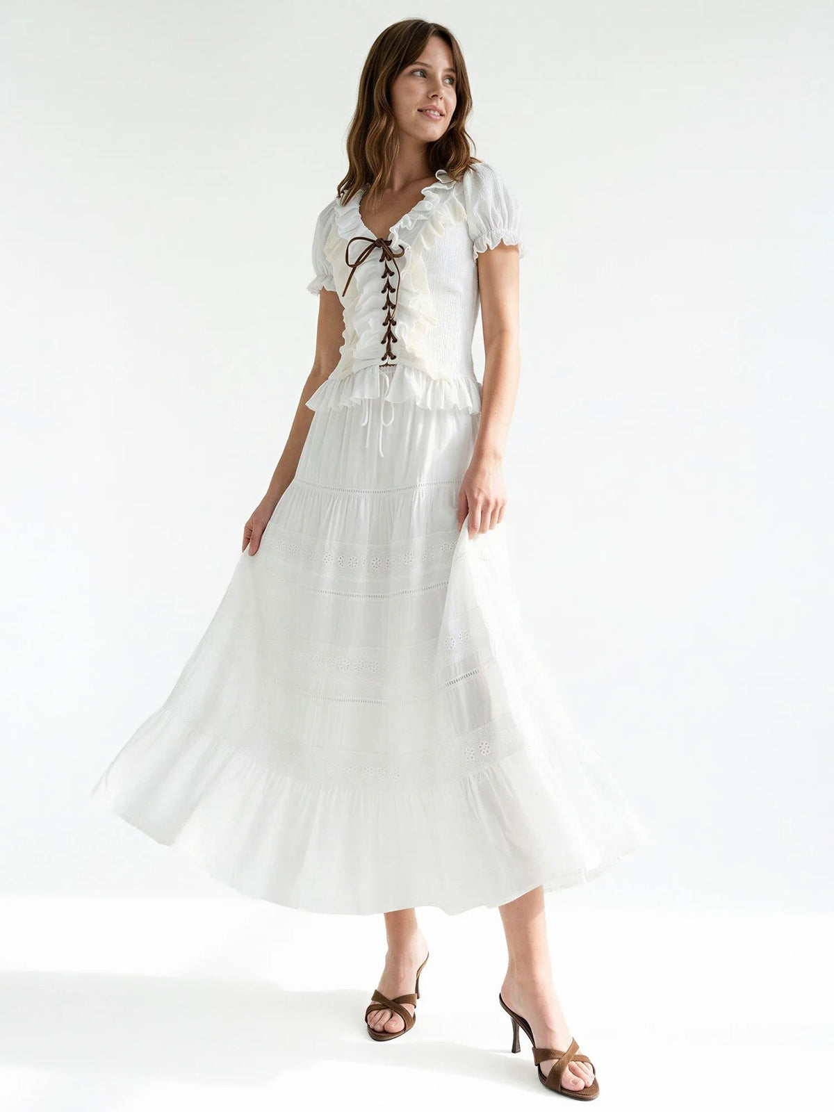 BOHO BREEZE TIERED MAXI SKIRT