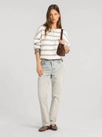 Brown suede mini shoulder bag with single strap and structured shape for supply ely sweater collection