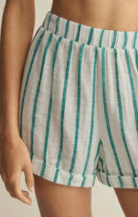 CABANA STRIPED ELASTIC SHORT