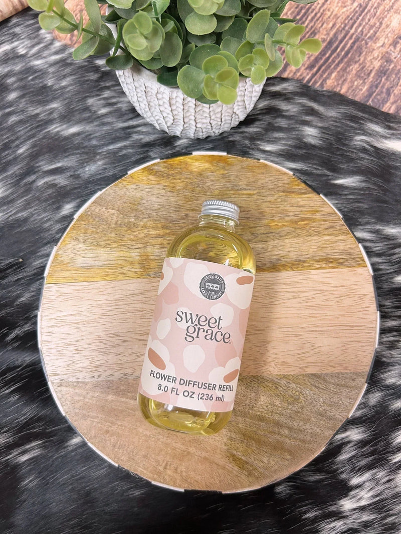 Sweet Grace no dye flower diffuser refill 8.0 fl oz by Meadow & Co