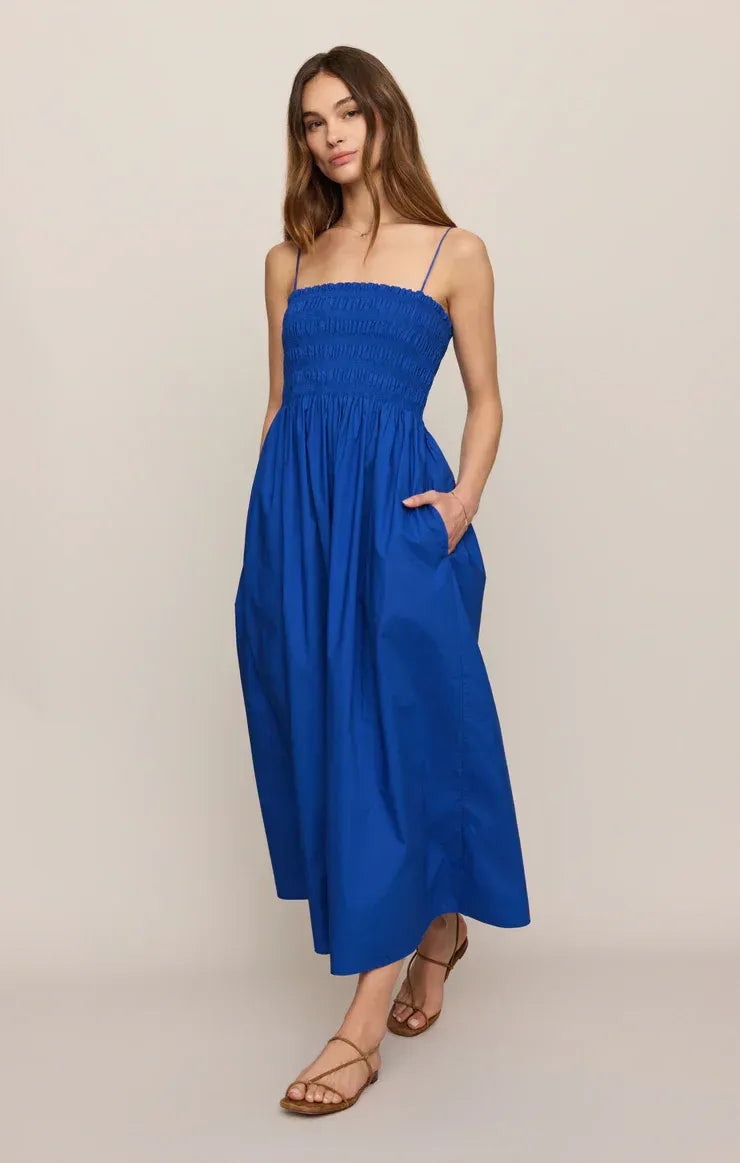 CORNELIA POPLIN MAXI DRESS