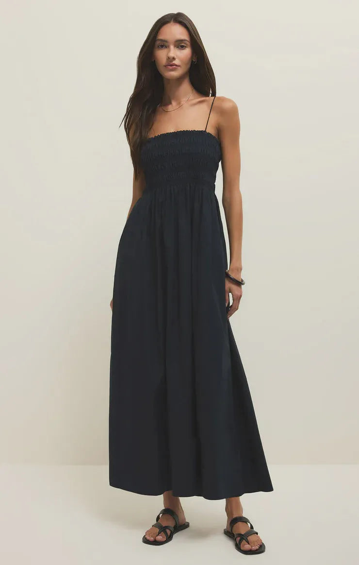 CORNELIA POPLIN MAXI DRESS