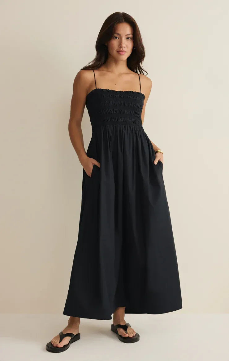 CORNELIA POPLIN MAXI DRESS