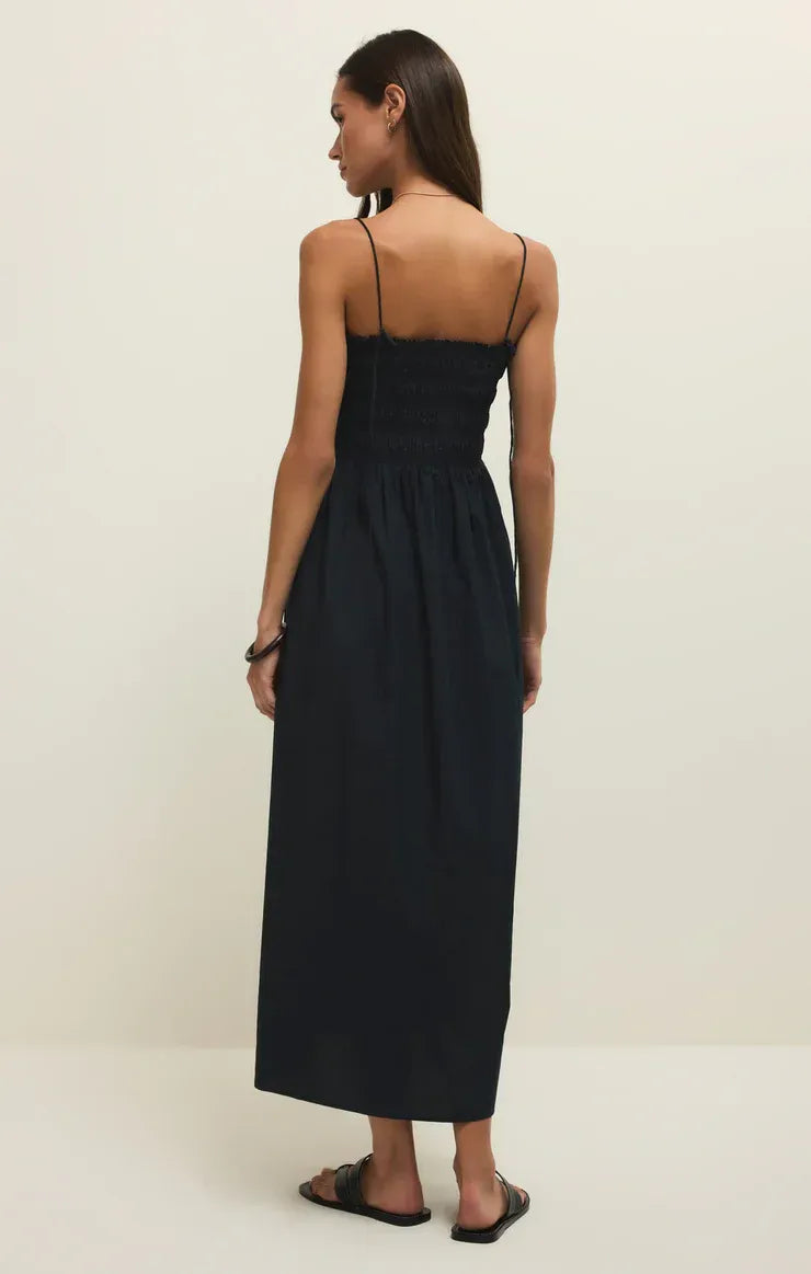 CORNELIA POPLIN MAXI DRESS
