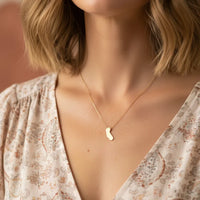 Delicate gold California state pendant necklace with minimalist design