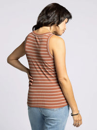 Striped tank top from Edlin Basic Tank collection, stylish basic tank for casual wear