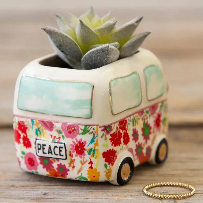 TINY FAUX SUCCULENTS - VAN