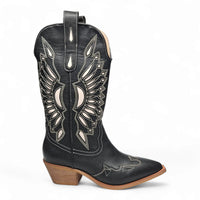 BRITANY CUTOUT POINTED TOE WESTERN COWGIRL BOOTS