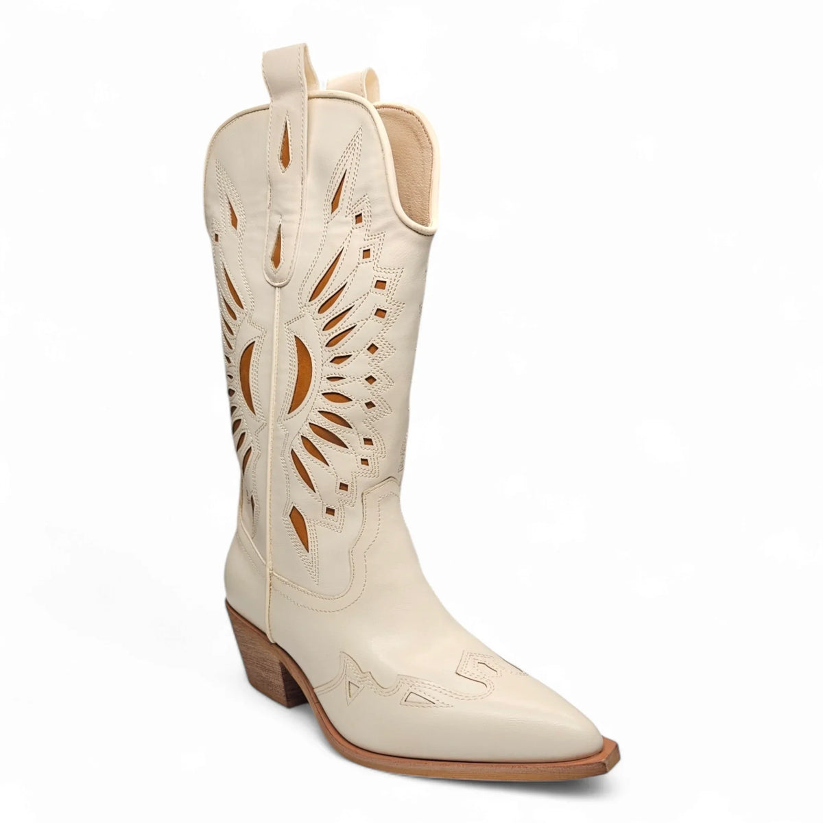 BRITANY CUTOUT POINTED TOE WESTERN COWGIRL BOOTS