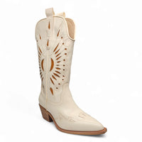 BRITANY CUTOUT POINTED TOE WESTERN COWGIRL BOOTS