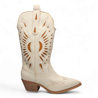 BRITANY CUTOUT POINTED TOE WESTERN COWGIRL BOOTS