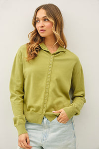 AVEN HIGH NECK VISCOSE CARDIGAN
