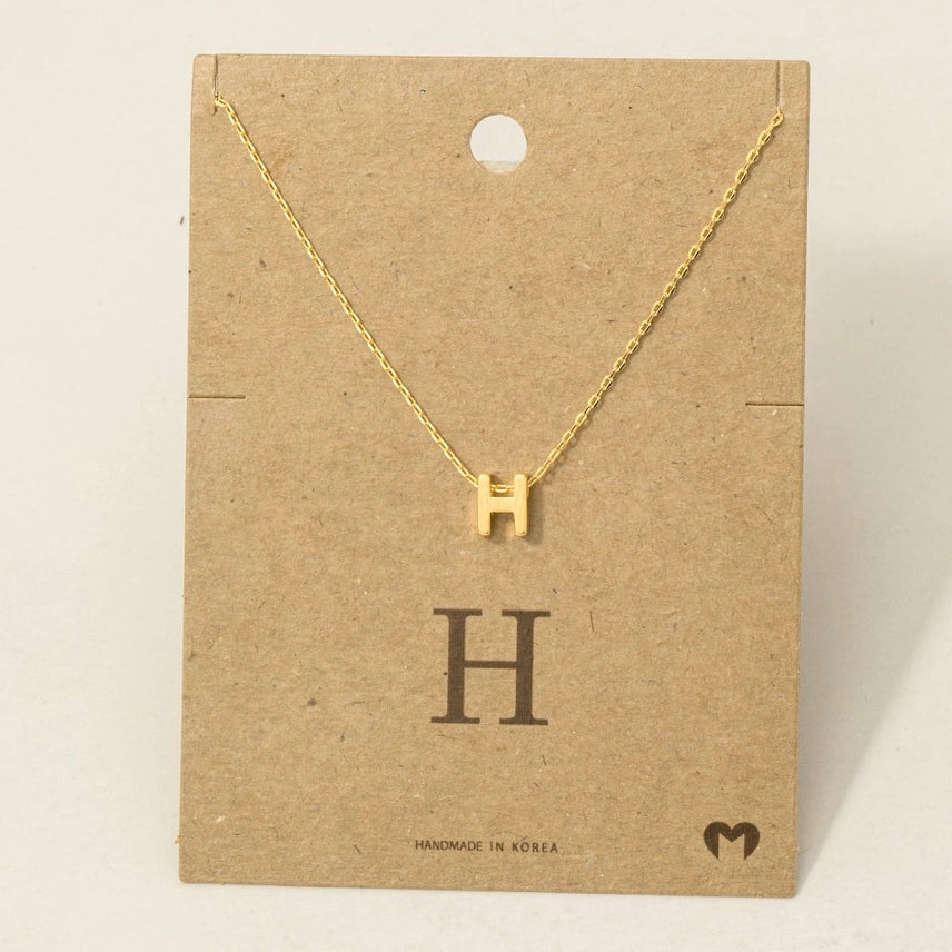 PERSONALIZED DAINTY LETTER INITIAL JEWELRY NECKLACES