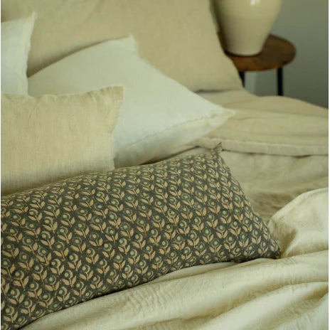 KOCHI HAND BLOCK PRINT LUMBAR CUSHION