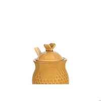 HONEY JAR WITH HONEY DIPPER