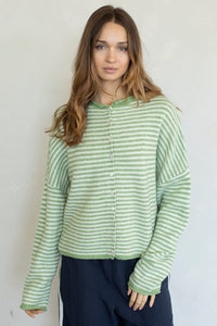 MINI STRIPE PIPER CARDIGAN