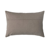 COTTON LUMBAR PILLOW W/ EMBROIDERED PAISLEY PATTERN